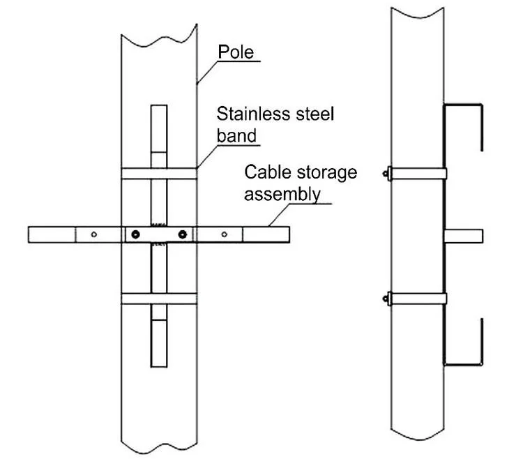 Hot Selling Galvanized Steel Cable Storage Assembly